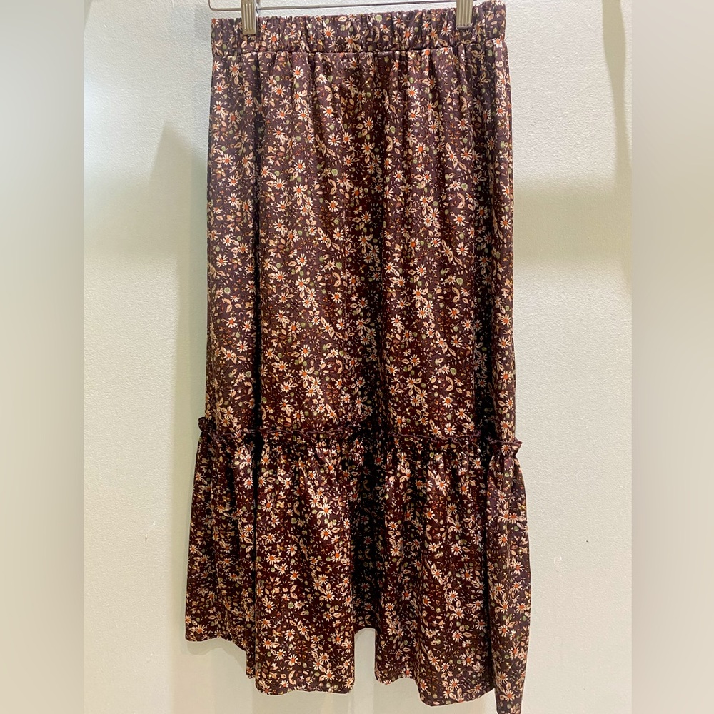 Floral maxi skirt